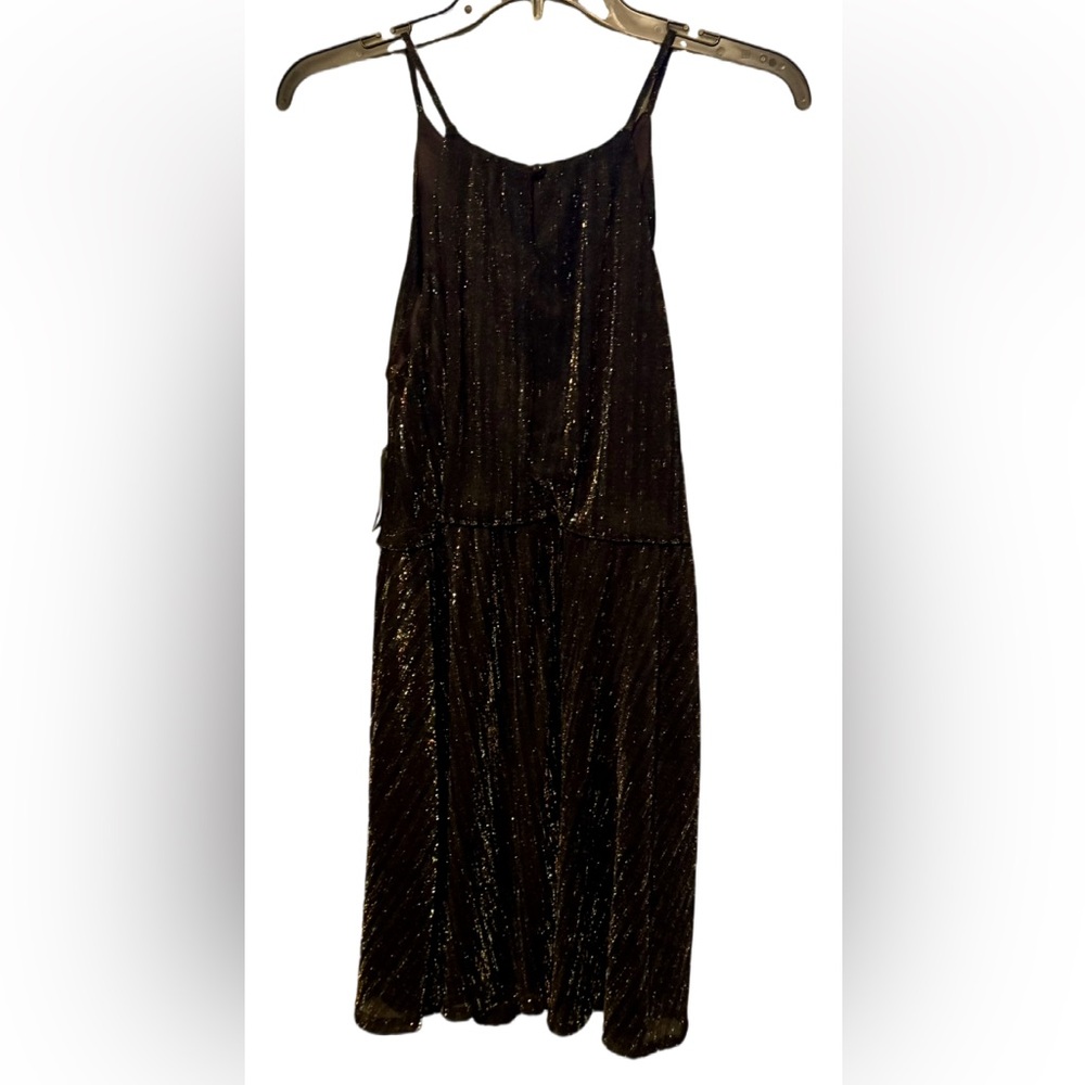 NWT Trixxi Black Dress w/Colorful Shimmer - Picture 3 of 3